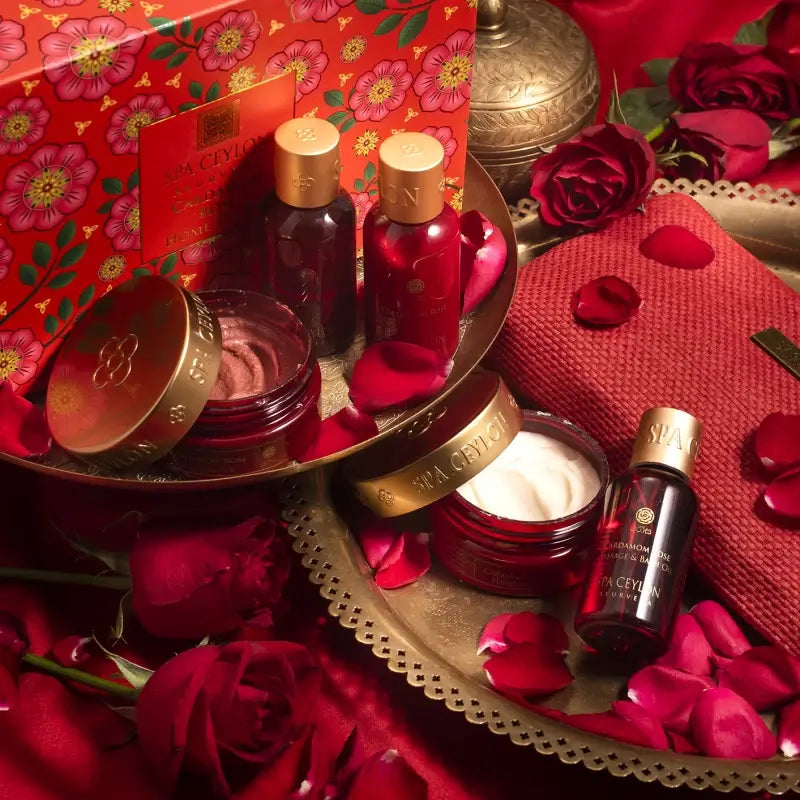 Cardamom Rose Home Spa Set