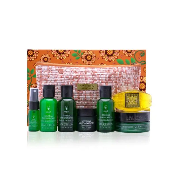 Sensual sandalwood home spa set