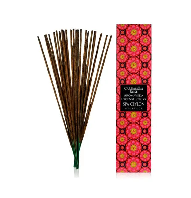 Cardamom Rose Aromaveda Incense Sticks 30pcs