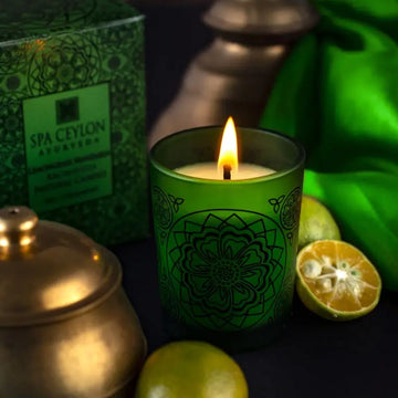 Lemongrass Mandarin Aromaveda Natural Candle 50g