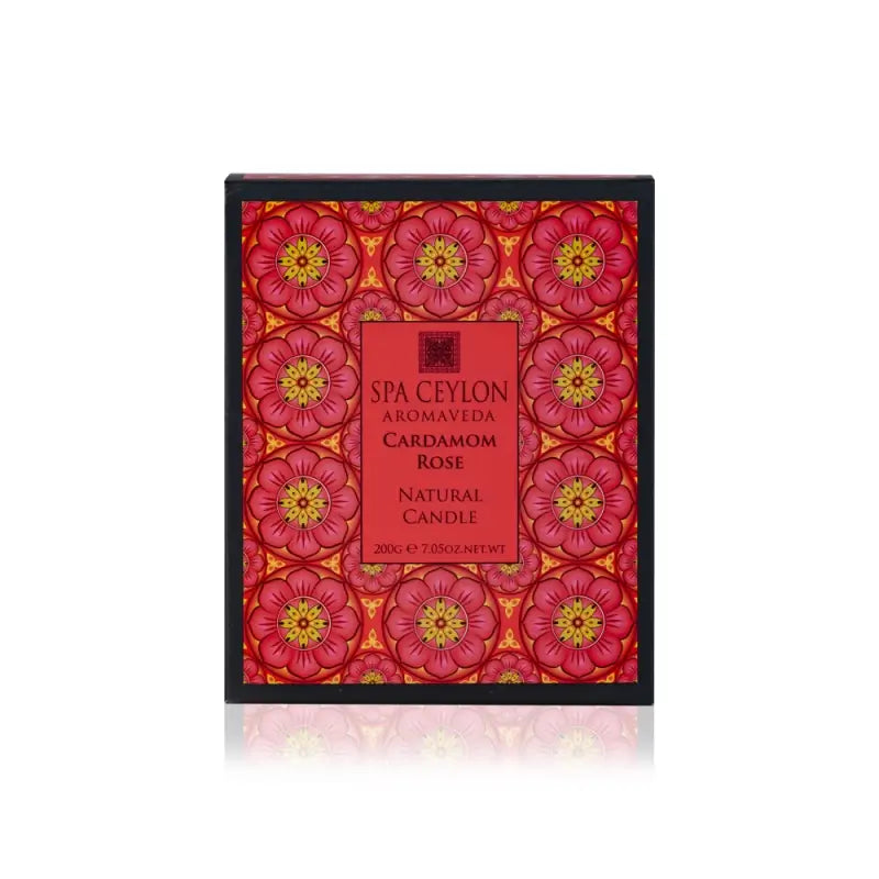 Cardamom Rose Aromaveda Natural Candle 200g