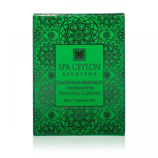 Lemongrass Mandarin Aromaveda Natural Candle 50g