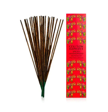 Ceylon Elephant Spiced Sandalwood Aromaveda Incense Sticks