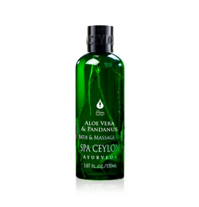 Aloe vera & pandanus massage & bath oil 150ml